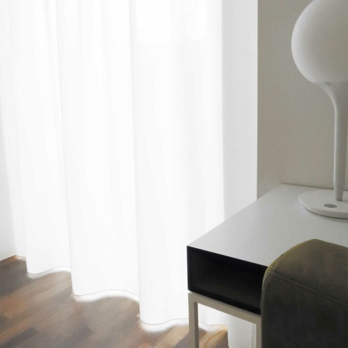 LUCY day/night curtain (cotton look, white)