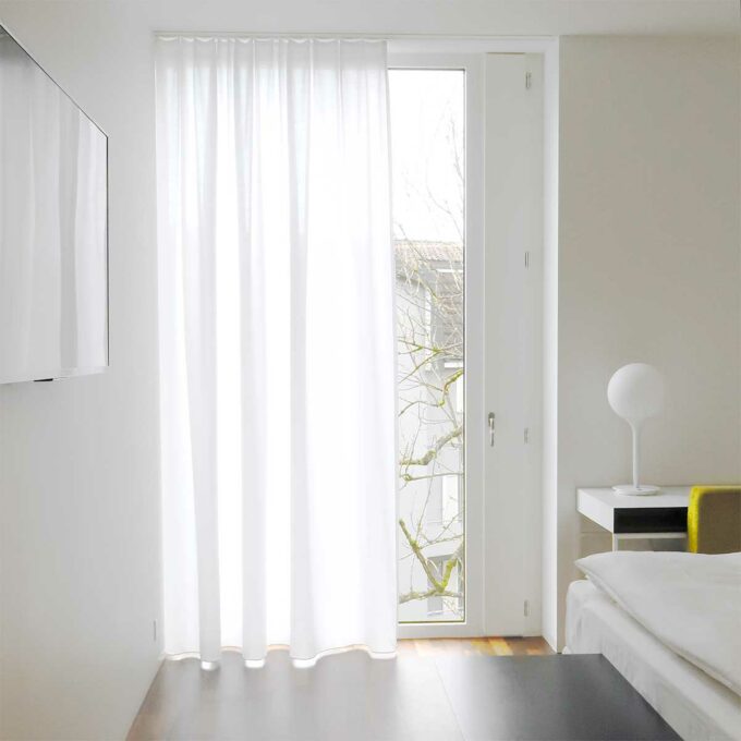 LUCY day/night curtain (cotton look, white)