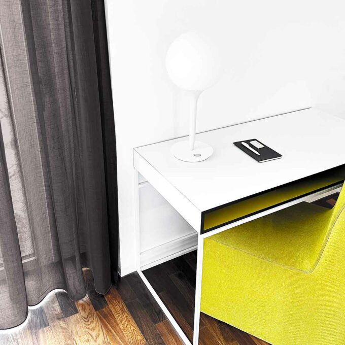 Tagesvorhang LYNA (Leinenoptik, farbig)