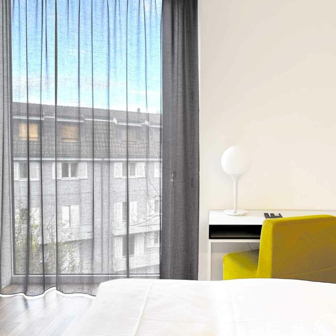 Tagesvorhang LYNA (Leinenoptik, farbig)