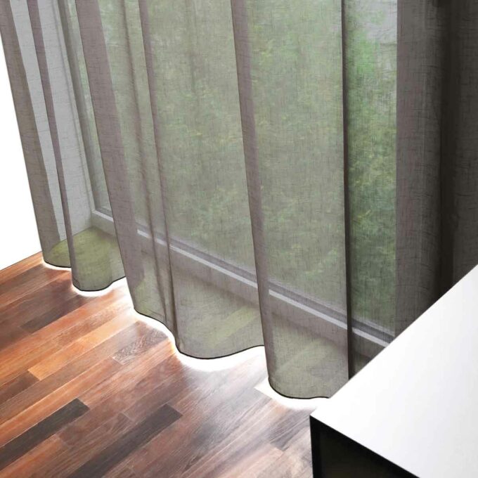 Tagesvorhang LYNA (Leinenoptik, farbig)