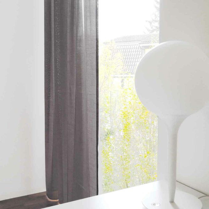 Tagesvorhang LYNA (Leinenoptik, farbig)